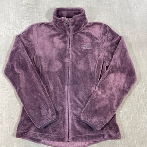 The North Face Womens Small Purple Fleece‎ Full Zip Jacket Soft Cozy